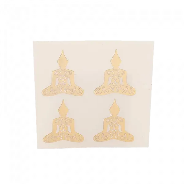 Metallaufkleber Buddha gold