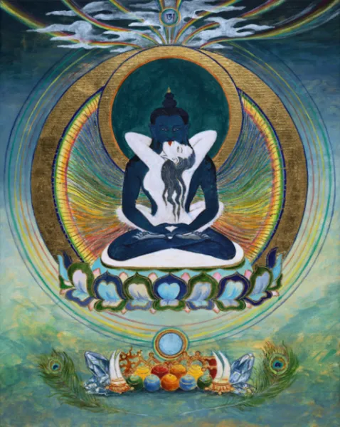Adibuddha Samantabhadra Postcard (Kay Konrad)