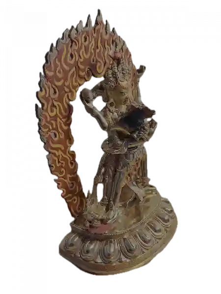 Cakrasamvara 2 arm Statue 13 Inch fullgold