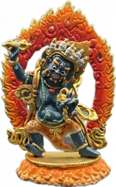 Vajrapani Statue copper coloured 4 inch