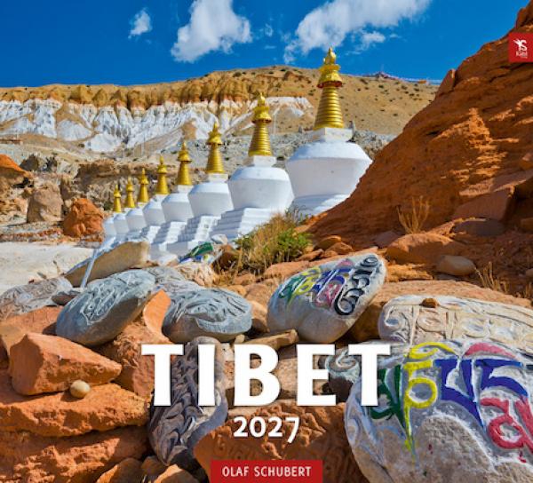 Olaf Schubert : Tibet 2027: Premium-Wandkalender Großformat 48,5 x 44cm