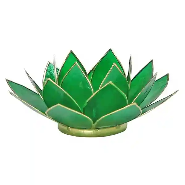 Lotus candlelightholder chakra goldlining