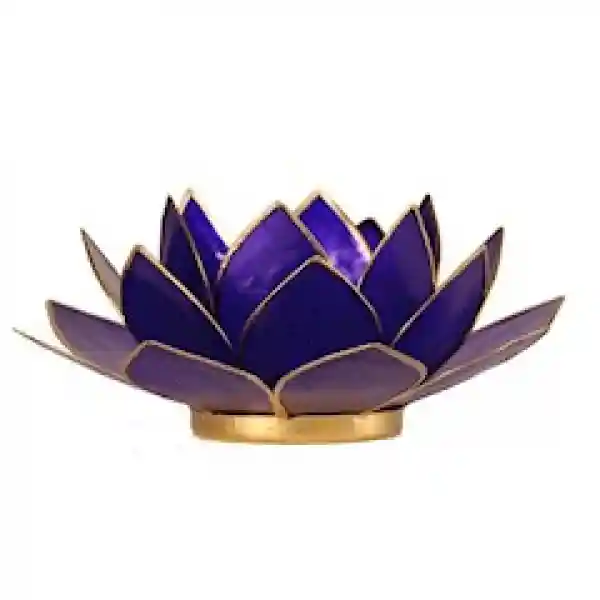Lotus candlelightholder chakra goldlining
