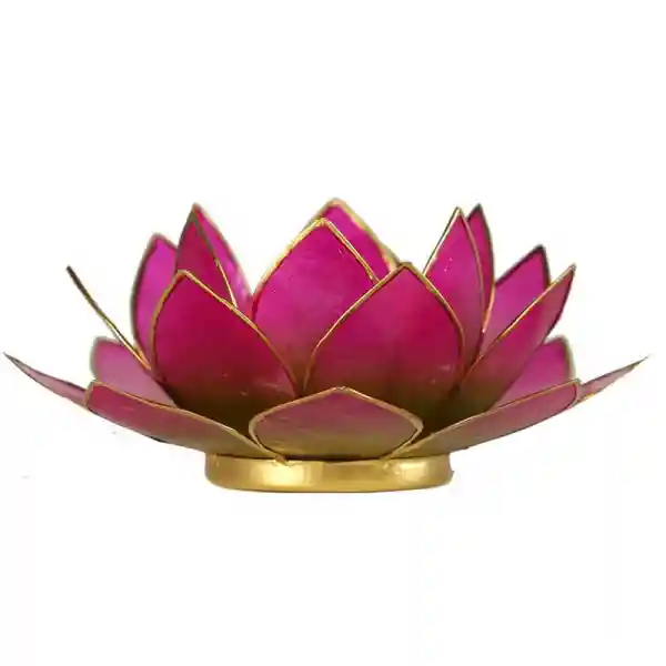 Lotus candlelightholder chakra goldlining