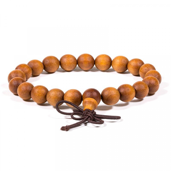 Mala/Armband mit 21 Perlen aus Sandelholz