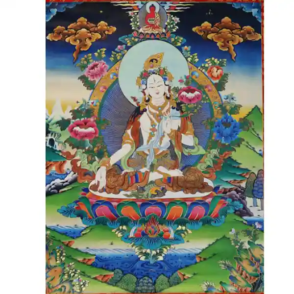 Weisse Tara Thangka Reproduktion