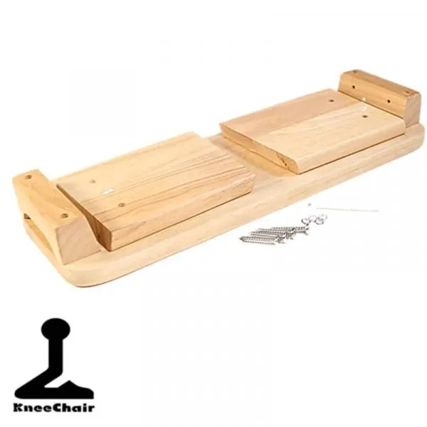 Meditation bench - red oak fixed legs