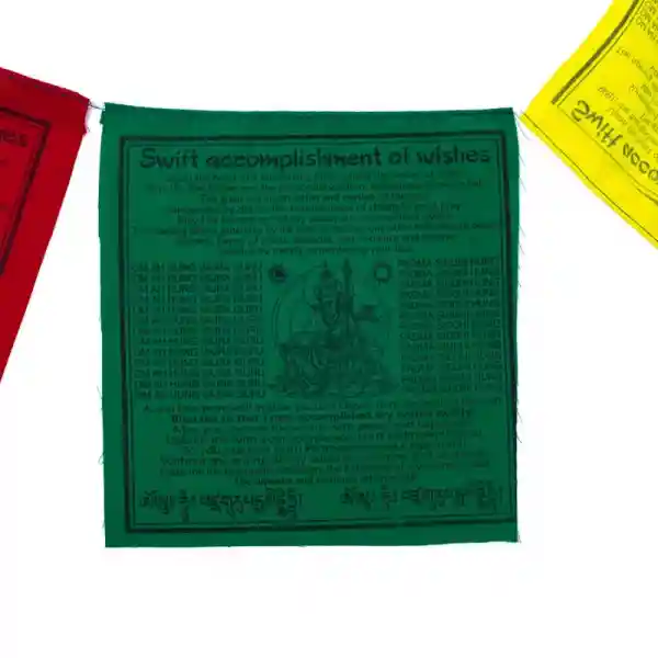 Tibetische Gebetsfahnen 5er Set (Englisch)