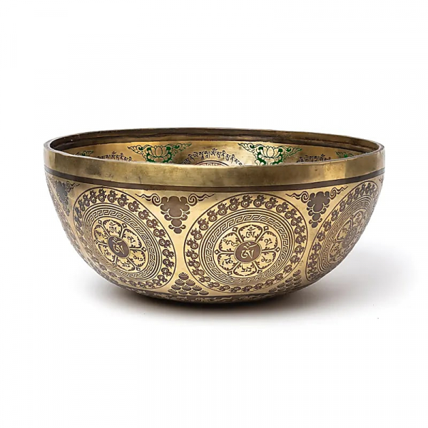 Singing bowl Chenrezig hand-painted