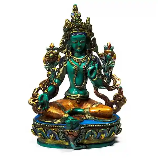 Green Tara coloured