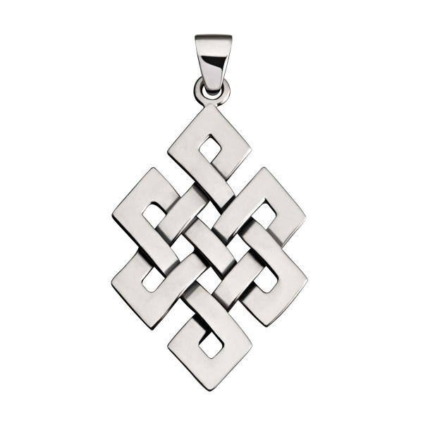 Unendlicher Knoten Anhänger 925er Silber