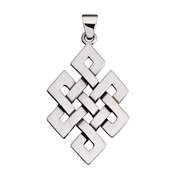 Unendlicher Knoten Anhänger 925er Silber