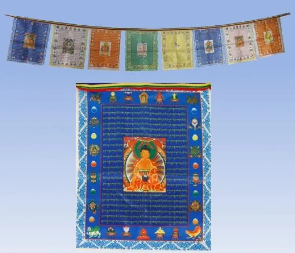Prayer flags Buddha's