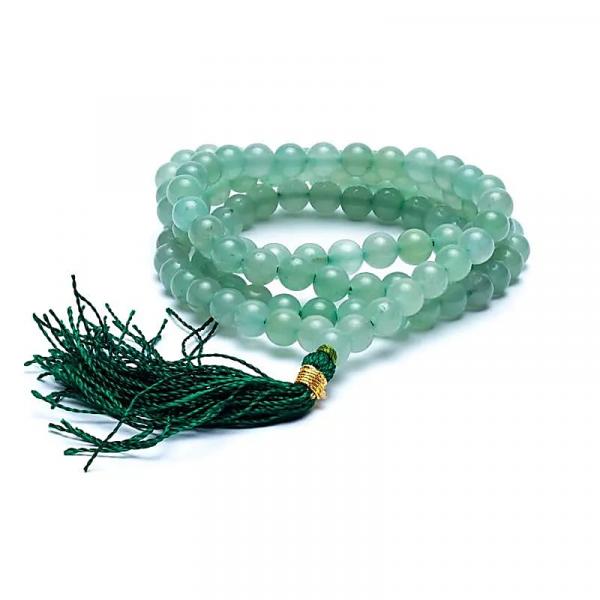 Mala Aventurine AA quality 108 pearls + bag