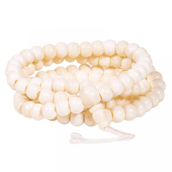 Bone mala 108 beads 8mm