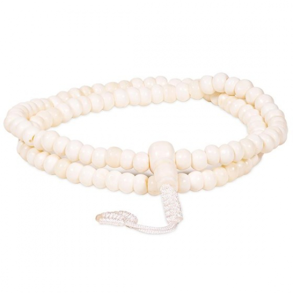 Bone mala 108 beads 6mm