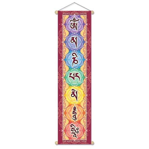 Mantra Wandschmuck Om Mani Padme Hum Hri