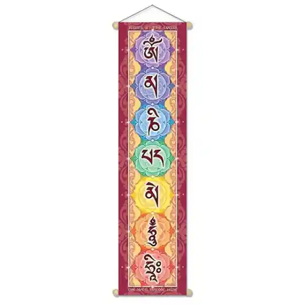 Mantra Wandschmuck Om Mani Padme Hum Hri