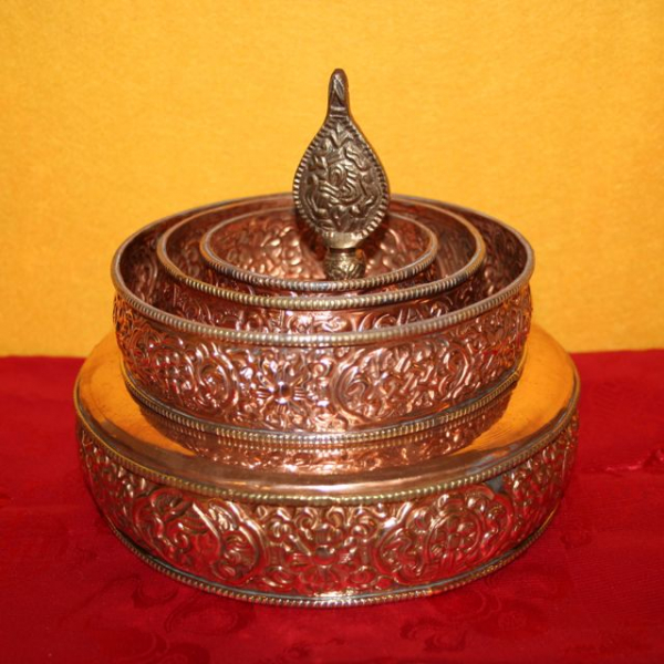 Mandala Set Kupfer mittel