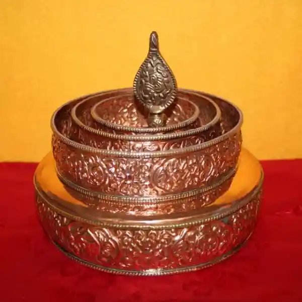 Mandala Set Kupfer mittel 5