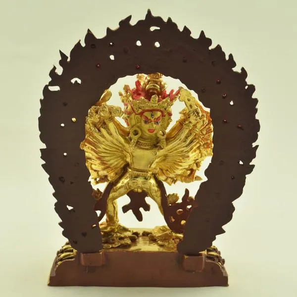 Kalachakra Statue 24 cm vollvergoldet