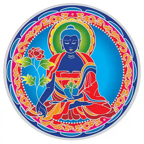 Fensteraufkleber Medizinbuddha