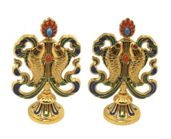 8 Glückssymbole Set - Gold Plated