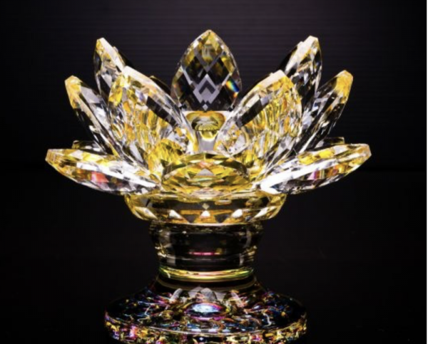 Crystal Lotus 18petals w stand