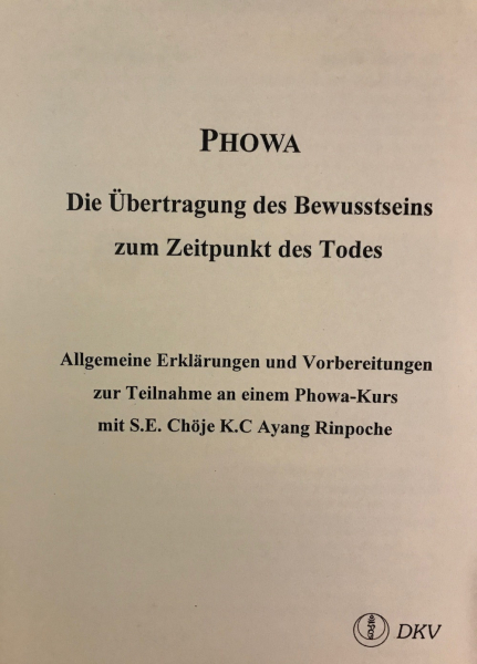 Phowa (A5 Heft)