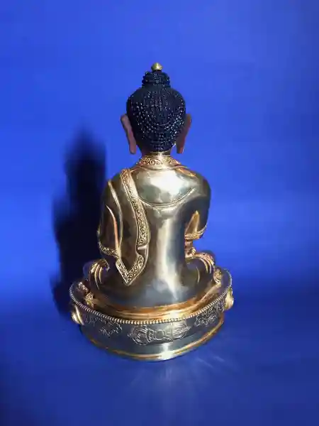 Buddha Sakyamuni Statue 21 cm vollvergoldet