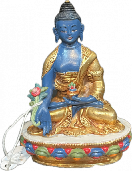 Medicine buddha copper coloured 10 cm