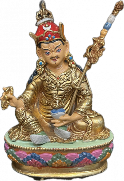 Padmasambhava Statue Copper coloured 4 Inch
