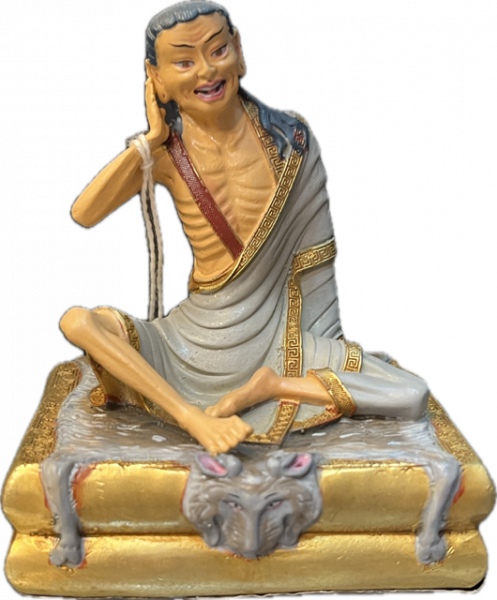 Milarepa Statue Copper coloured 4 inch