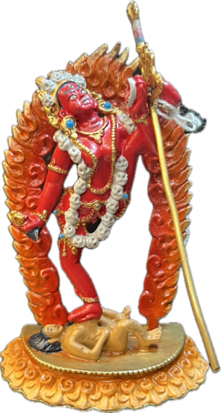 Vajrayogini Statue copper coloured 4 Inch