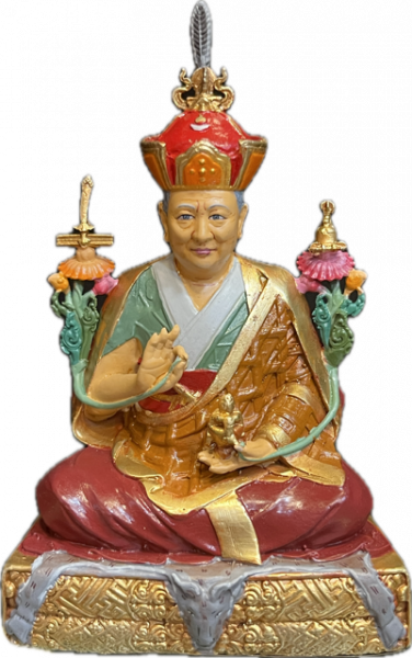 Dilgo Khyenste Rinpoche Statue Copper coloured 10 cm
