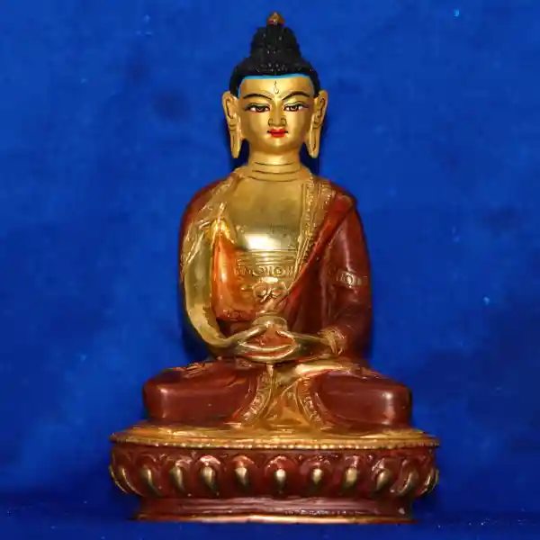 Amitabha Statue 15 cm teilvergoldet