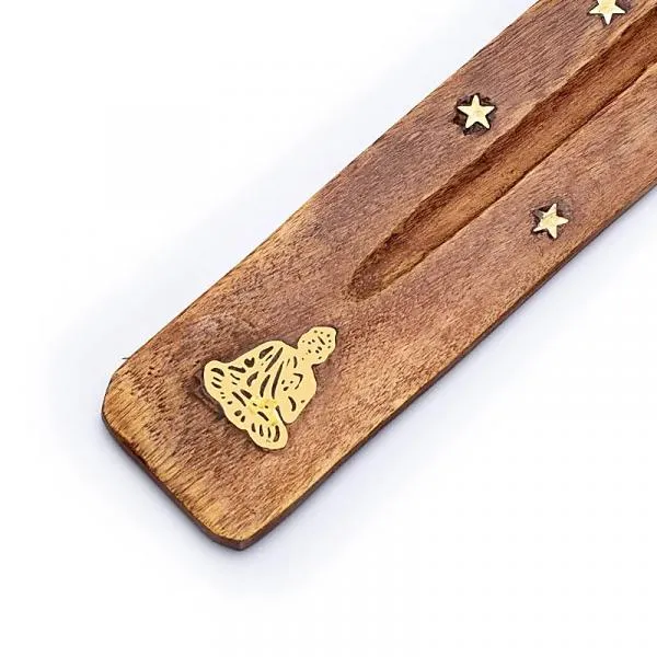 Räucherstäbchenhalter Holz Buddha