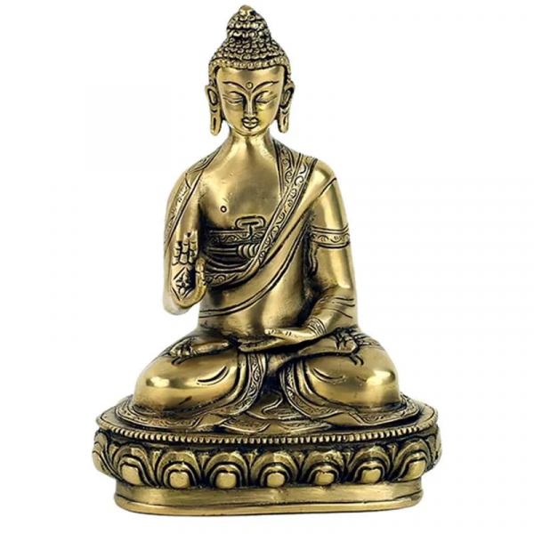 Buddha Statue mit Mudra der Lehre