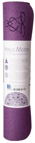 Yoga mat TPE ecofriendly 6mm two-layer with flower of life