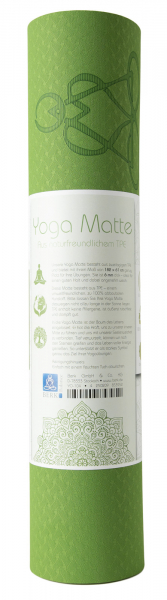 Yoga mat TPE ecofriendly 6mm two-layer with flower of life