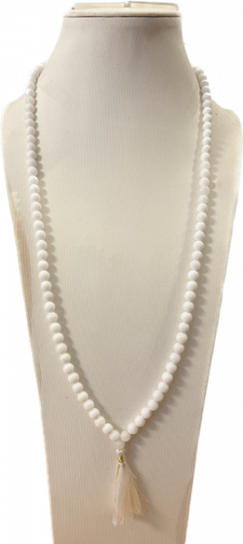 Achat weiß Mala 108 Perlen 8mm