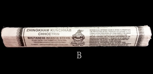 Zhingkham Kunchab Choetrin Incense - Handmade Bhutan