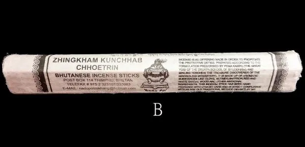 Zhingkham Kunchab Choetrin Incense - Handmade Bhutan