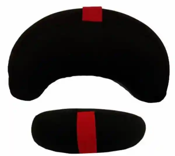 Meditation cushion half moon black