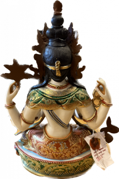 Handbemalte Chenresig Statue