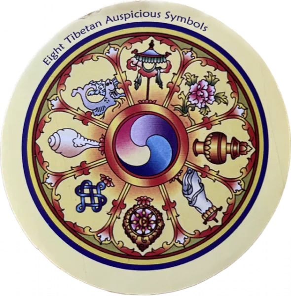 8 Gückverheissende Symbole Aufkleber