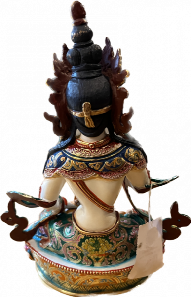 Hand Painted Vajrasattva Copper Statue
