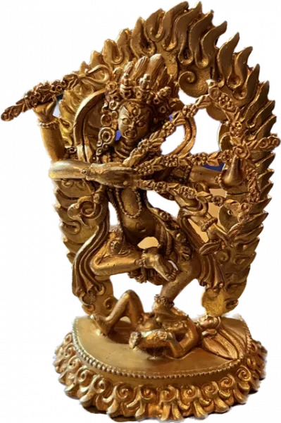Kurukulle Statue 9 cm vergoldet