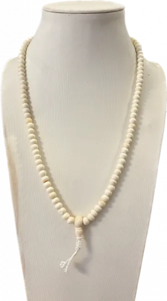 Bone mala 108 beads 8mm