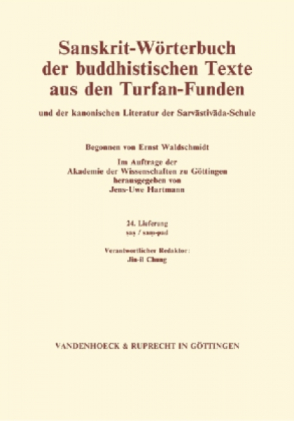 Hrsg. v. Jens-Uwe Hartmann :  Sanskrit-Wörterbuch der buddhistischen Texte aus den Turfan-Funden
